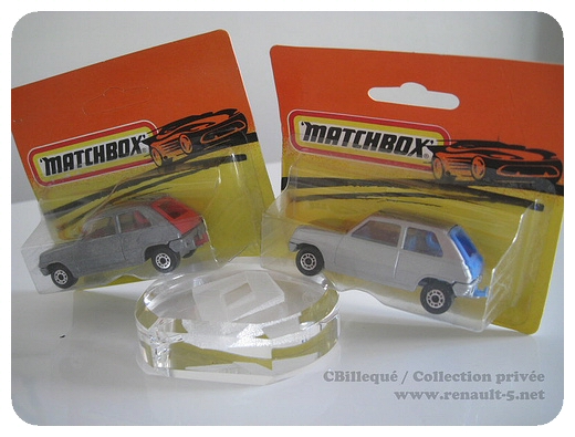 Renault 5 Matchbox grise