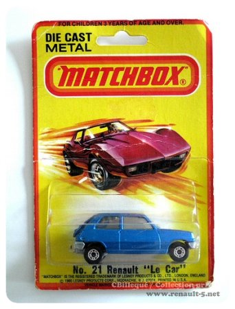 Renault 5 Matchbox bleue