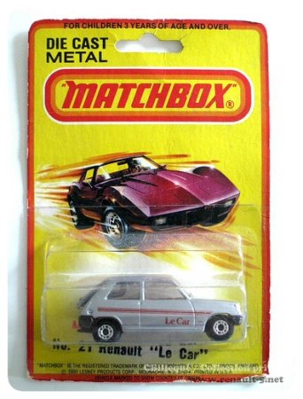 Renault 5 Matchbox grise