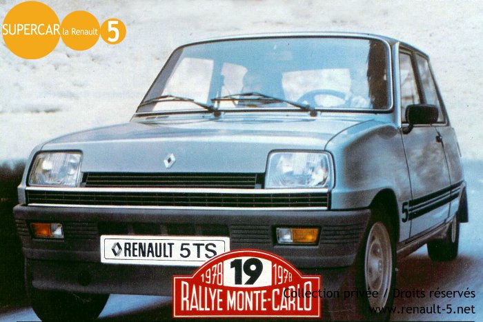 Renault 5 TS Rallye TOUT sur la RENAULT 5
